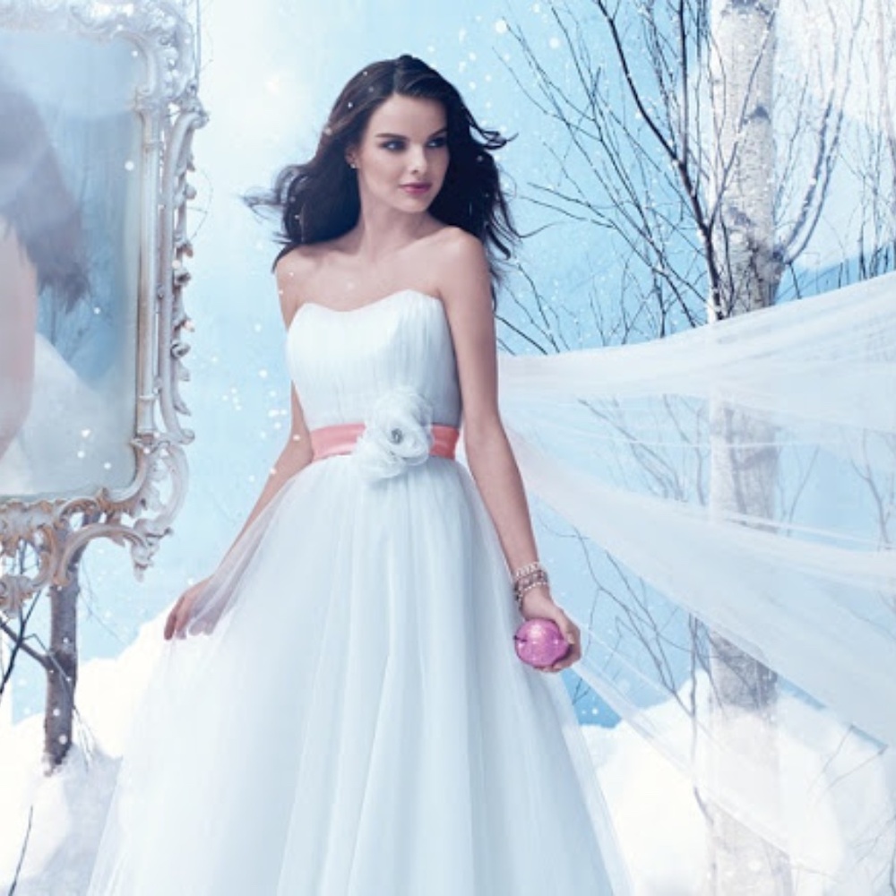 ALFRED ANGELO Disney Fairytale SNOW WHITE 220 Sz10 Swarovski Crystals Bodice NWT